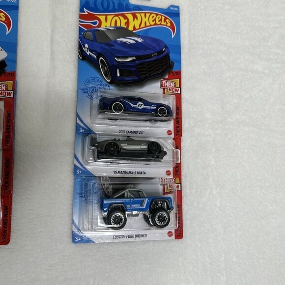 Hot Wheels Then And Now Series Ford GT-40 Camaro Mazda Bundle - Picture 3 of 3